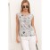 Top female, size 52, white/black color