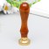 Printing for waxing with a wooden handle "chicken with a letter" 9x2.5x2.5 cm