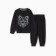 Set for a boy (jumper, trousers), black color, height 122 cm