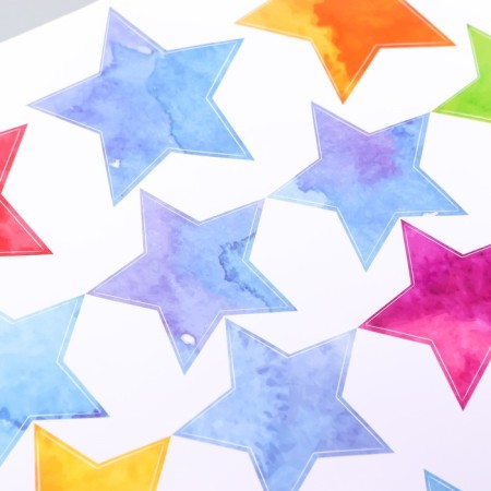 Sticking plastic interior color "Color stars" 45x50 cm-2