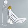 Carnival Axelbant "Soldier at the Parade", White