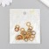 Decor for creativity plastic "Ring color crystals" set of 20 pcs 1.2x1.2 cm