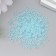 Glass glass 8/0 "matte translucent. Blue water" 10 g
