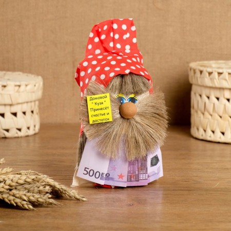 Brownie amulet with Euro, 20 cm, mix-7