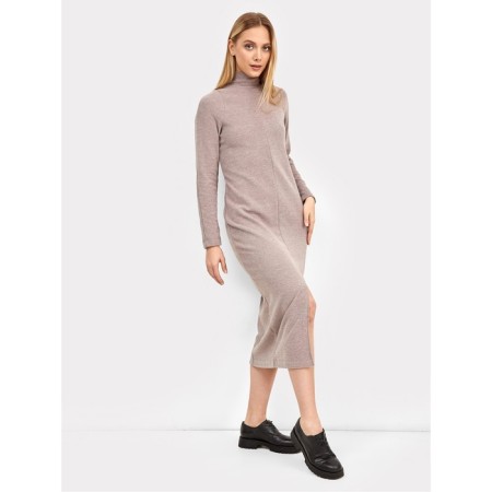 Women's dress, color coffee melange, size 48-1