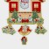 Decorative decoration (suspension) "New Year's house" 50x33.5 cm