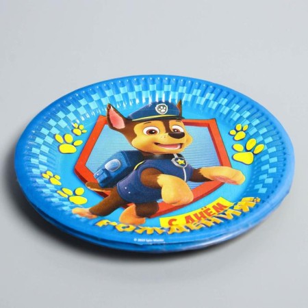 Paper plate "Happy Birthday!", 18 cm, puppy patrol-3