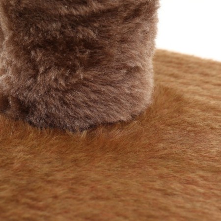 Complex for cats with a claw, square, 3x-level, 65 x 36 x 107 cm, brown-3