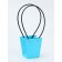 Bag for flowers Blue moisture-resistant, 12x12-8x8-12.5 cm