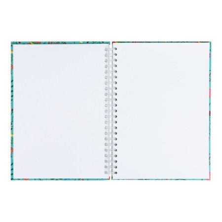 A5+notebook, 60 sheets on the crest of Floral Meadow, hard cover, matte lamination, block 100 g/m2-4