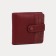 Women's wallet on the button, burgundy color