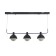 Schenon lamp 3xg9 with black and gold 86x16x25.5-125 cm