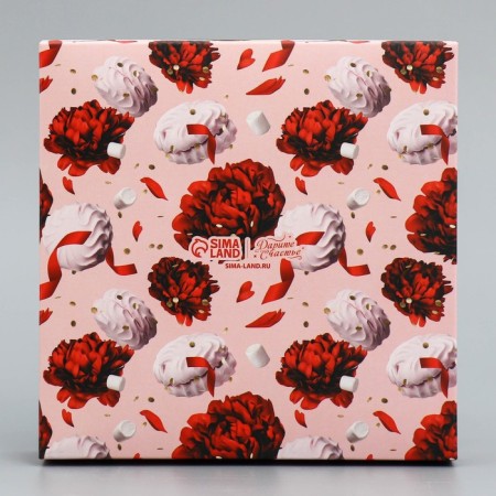 Box for sweets, confectionery packaging, 9 cells, Present, 14.7 x 14.7 x 3.5 cm-3