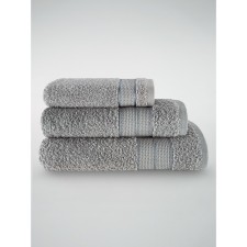 Комплект махровых полотенец Gray, размер 30х50 см, 50х100 см, 70х140 см