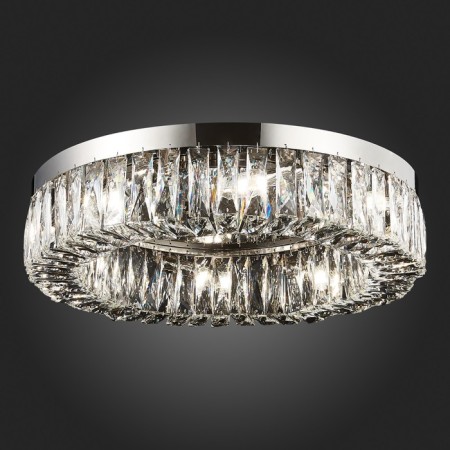 Ceiling Ceiling ST LUCE. SL1226.102.08. Rifrazio. 8x40 W, E14, 61.5x61.5x15 cm, Nickel color-13