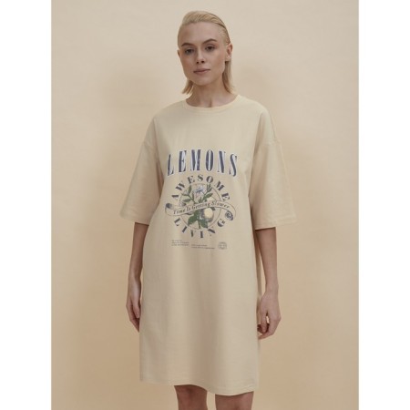 Female dress, size s, cream color