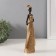 Souvenir Polystone "African in a wicker dress" Gold 8x6.5x27 cm