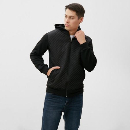 Sweatshirt male, black color, size 60-1