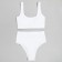 Separate Minaku women's swimsuit with a top color white, size 48