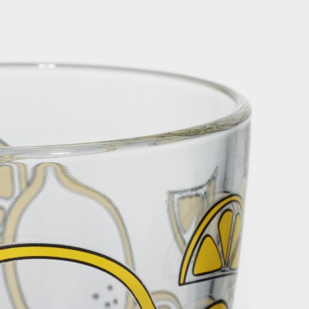 Low glass glass "Juicy fruit", 250 ml, mix-2