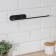 Holder for paper towels of a suspended share 26 × 1.5 × 12 cm, black color
