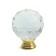 Handle button Cappio "Diamond", glass, d = 40 mm