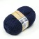 Yarn "village" 100% half-carbonated wool 250m/100g (04-dark blue)