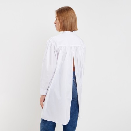Women's blouse with a collar stand Minaku: Casual Collection Color White, p. 42-2