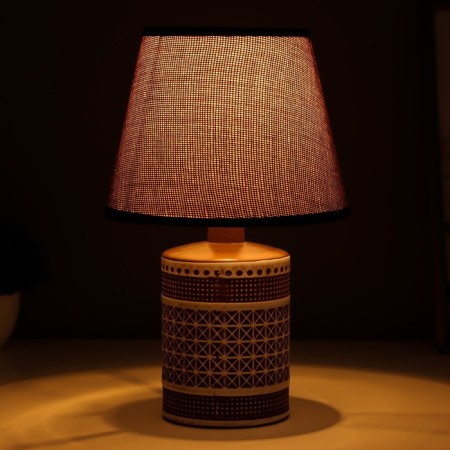 Challengeal lamp "Channel" E14 40W brown 17x17x27cm-1