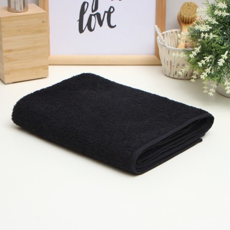 Terry Ethel Terry Terrier 50*90 cm, col. black, 100% cotton, 430 g/m2