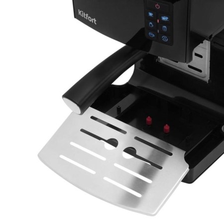 Coffee machine KitFort KT-743, Rozhkova, 1400 watts, 1.4/0.4 l, black-5