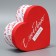 Gift box, packaging, “with love”, 18.5 x 17 x 7.5 cm