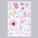 Sticker Plastic Interior color "Bird with butterflies and flowers" set 4 sheets 20x30 cm