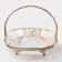 Serving vase "Haigarden", 18.5 × 18.5 × 19 cm, removable handle, gold of gold metal