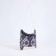 Shopper bag on magnet, white/blue color