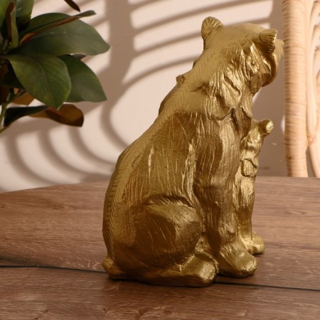 Souvenir "Bear with a teddy bear" aluminum 28 cm-3