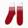 Women's socks, red color, size 23-25