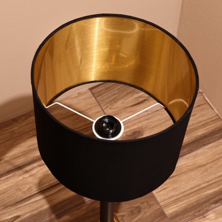 Lamp desktop "Steel" 1x60W, E27 golden-black 31x31x66 cm-8