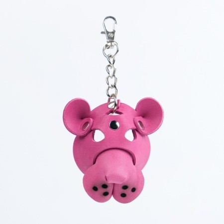 Sitabella key key, pink panther, genuine leather, carbine, fuchsia