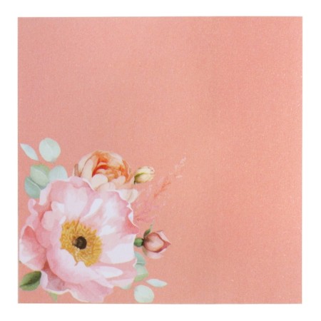 Block with a sticky edge paper 75x75 mm, Erichkrause "Pastel Bloom", 50 sheets, pink-1