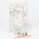 Picture on numbers for children on a canvas with a subframe "Happy cat", 20 x 30 cm