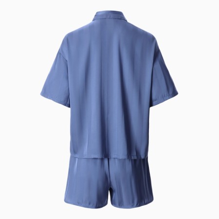 Female pajamas (shirt and shorts) KAFTAN "strip" size 40-42, blue-10
