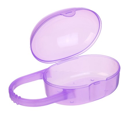 A container for storing and sterilizing children's nipples and dummy, purple color-1