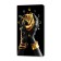 Carty clock, wall-mounted interior "black gold", silent, 35 x 60 cm