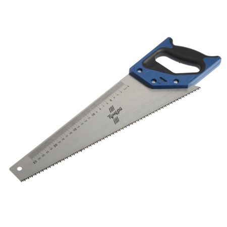 Hacksaw on wood tundra, 2k handle, 2D sharpening, heated tooth, 7-8 tpi, 400 mm-3