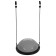 Half -sphere bosu gymnastic, massage, with a pump, 46x20 cm, color gray color