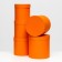 Set of round boxes 5 in 1 "paints", orange, 25 x 25 x 25 - 19 x 19 x 19 cm