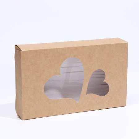 Box, folding, craft, "heart", 20 x 12 x 4 cm-1