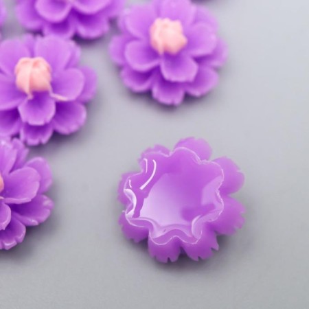 Coboson "Flower", purple color 13 mm-1