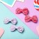 Hair clip "Bow" pattern, 4.5 cm, lilac and pink